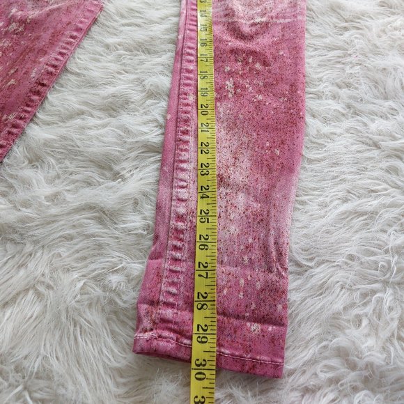 True Religion Halla Pink Skinny Distressed Denim Jeans - Picture 7 of 12